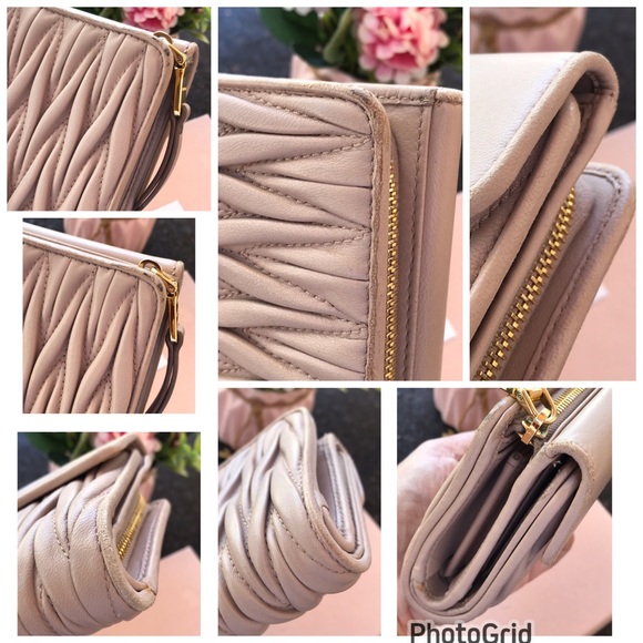 ๐ฏ Authentic & Preloved Miu Miu Metalasse compact wallet with box - Picture 16 of 17
